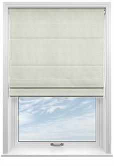 Odessa Velvet, Platinum - Twist&Fit Roman Blind